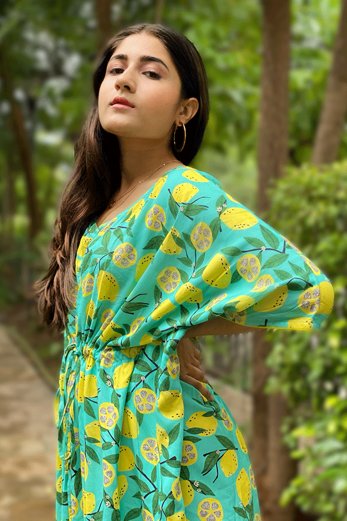 Citrus Mint Kaftan 1